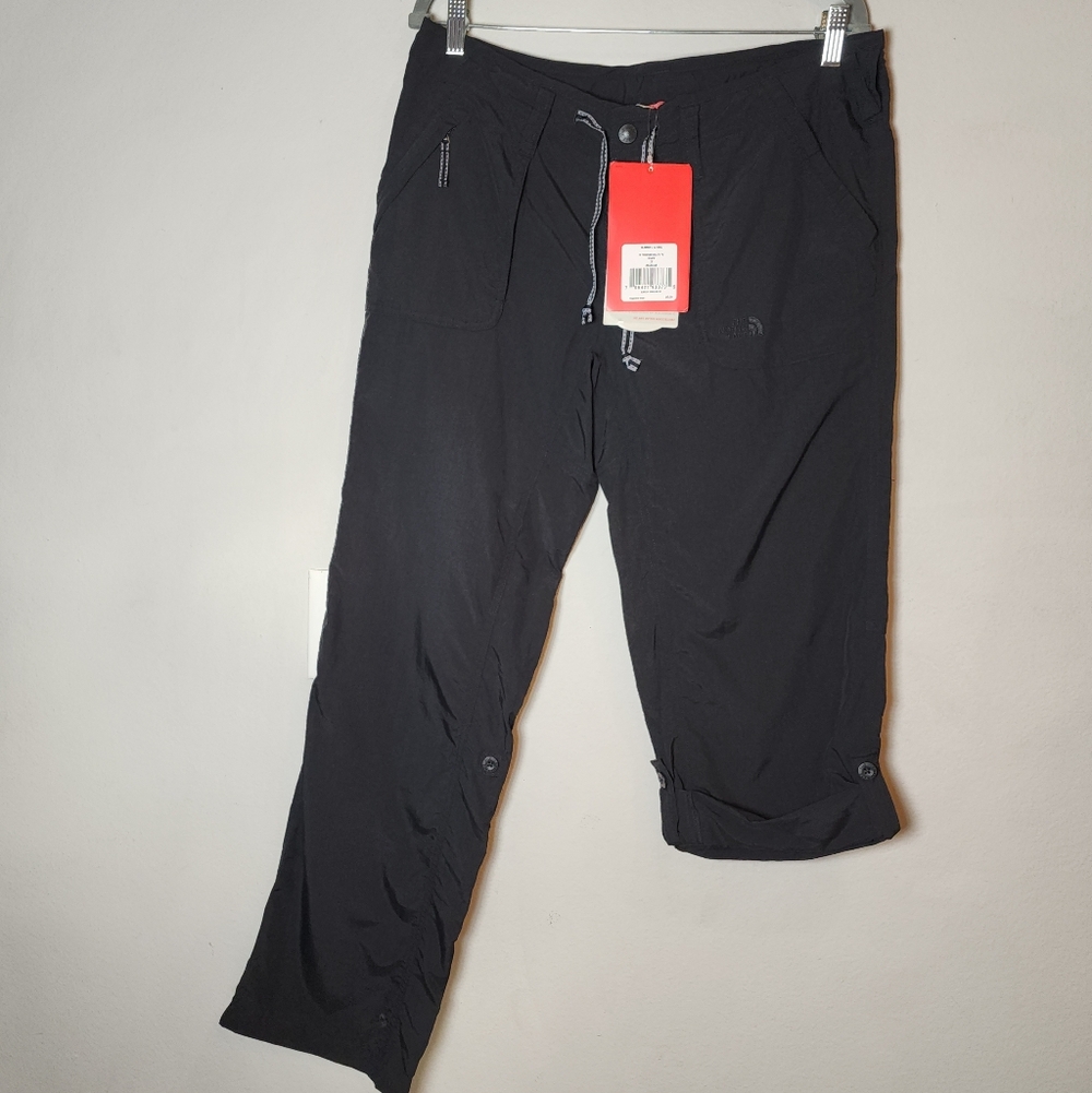NWT The North Face Black Horizon Utility Nylon Convertable Pants Size 12